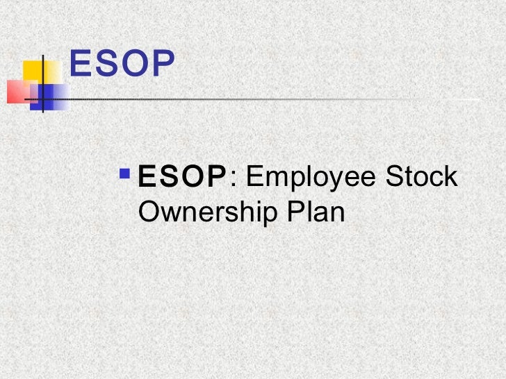 employee stock options esop
