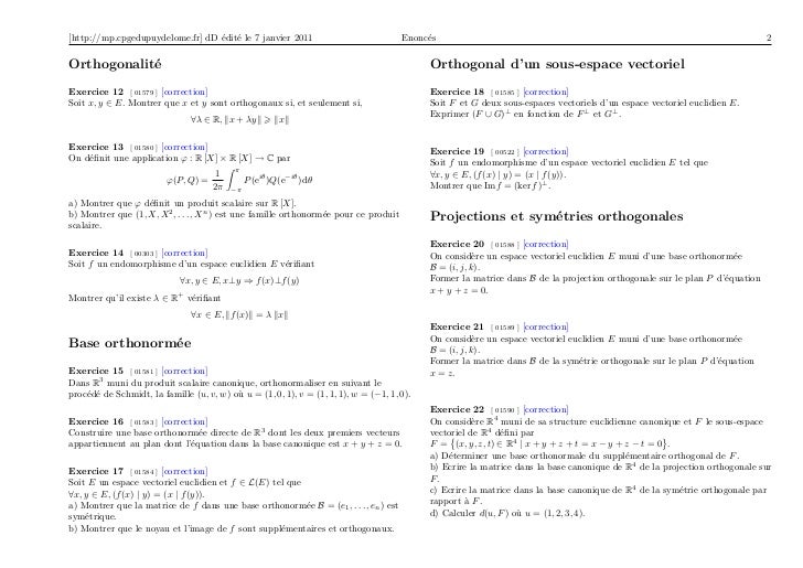 image de f espace vectoriel