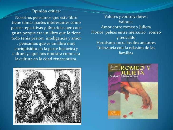 Modos De Vida De Romeo Y Julieta