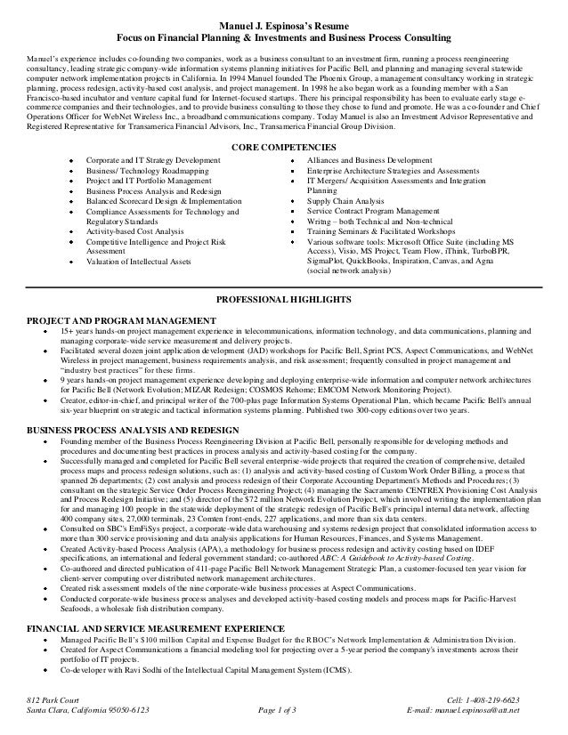 Financial planning and analysis resume sample