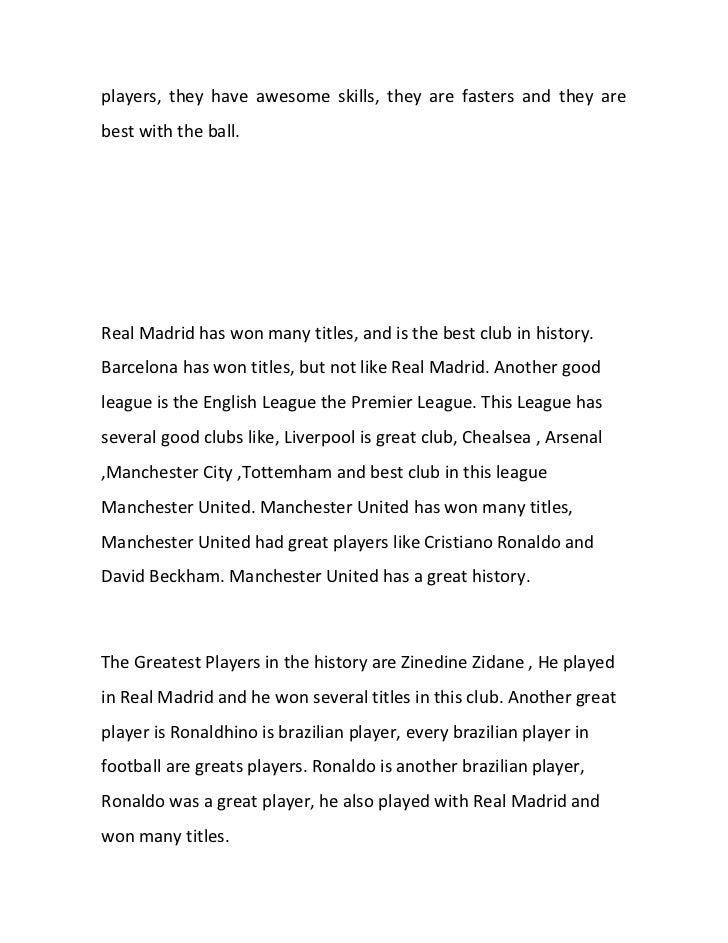 History of football essay