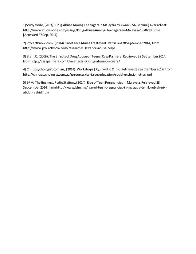 drug abuse essay