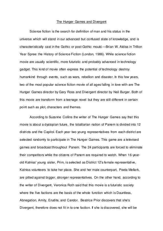 the hunger games essay