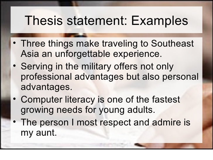 3 point thesis statement template picture