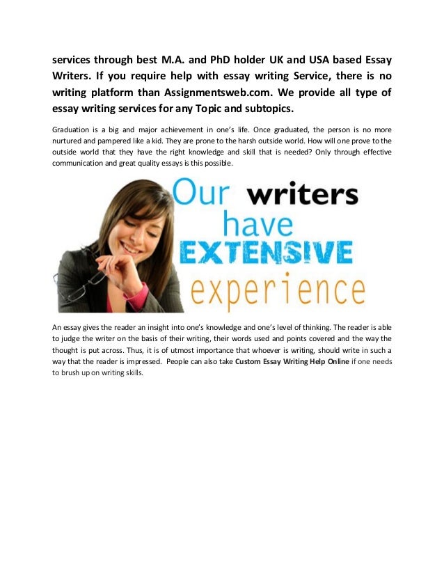 Essay writer service free