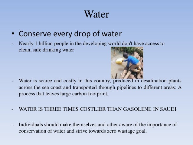 Conserve Water Essay