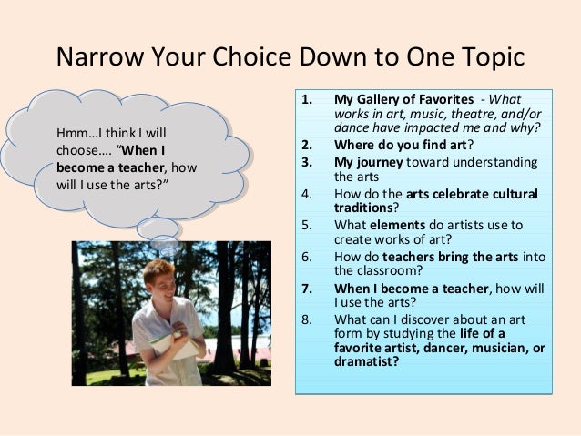 The UVic Writer s Guide: The Essay Narrowing Your Topic