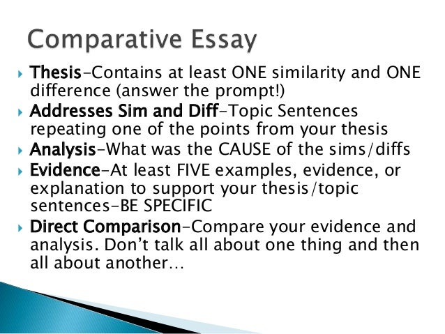 example of a comparative essay example of a comparative essay