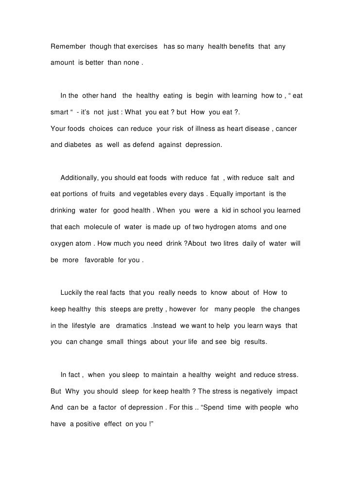 good health essay promoting good health essays essay on good health