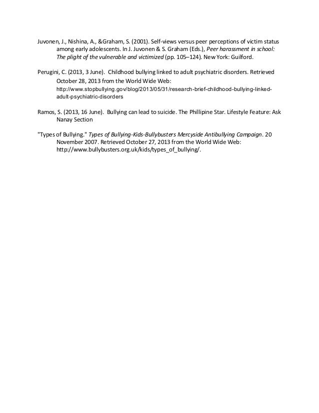 Bullying In Schools: Conclusion Essay