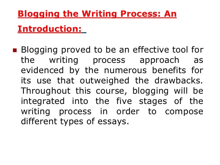 How to start writing a process essay