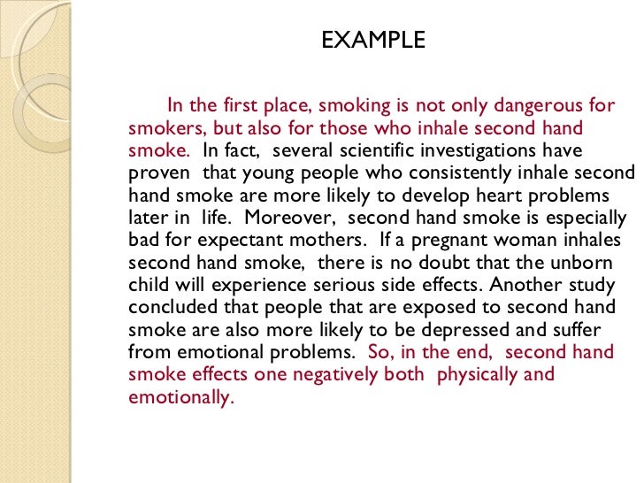 Essay about smoking effect spm