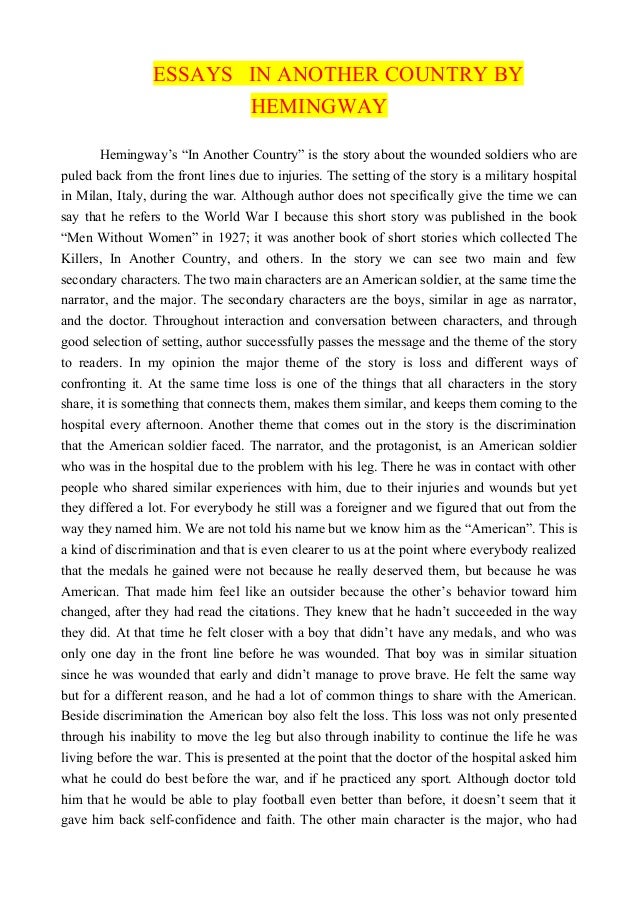 The Beautiful Country Essays