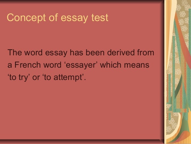 Define essay and discuss its various types