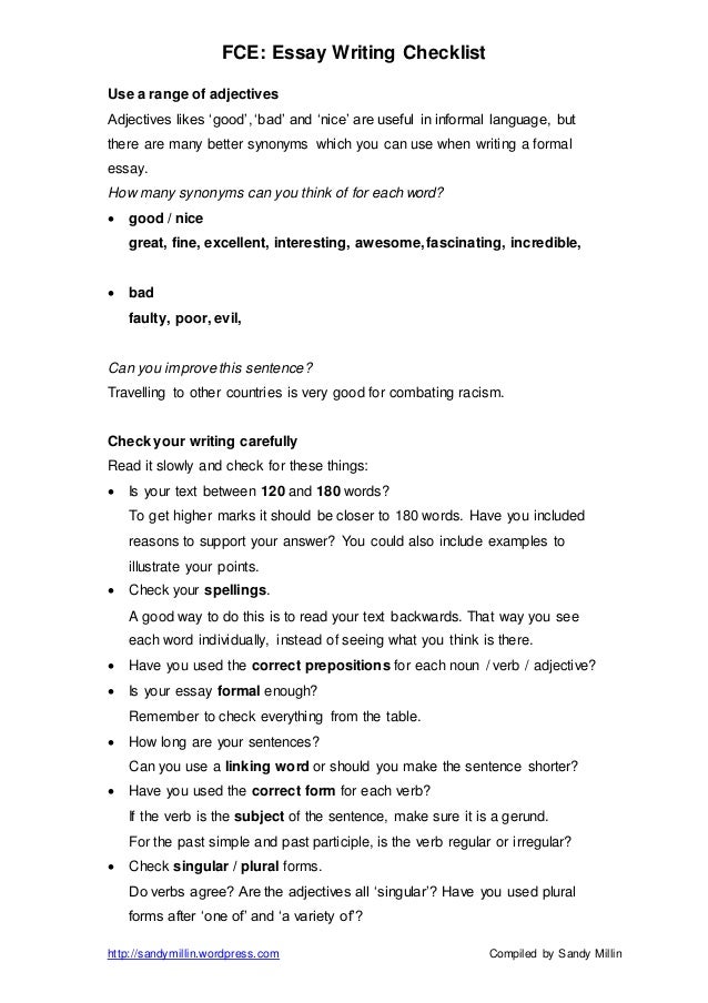 practice essay writing