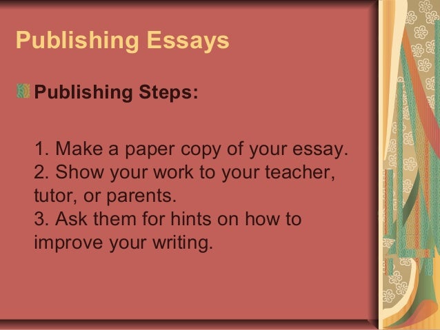How To Improve Essay Writing