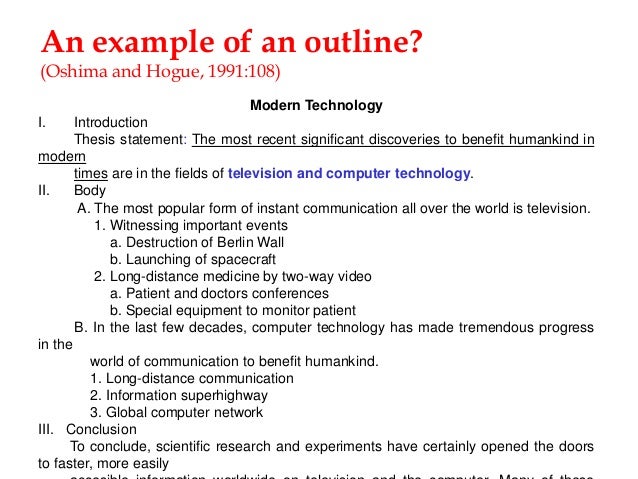 how to do an outline for an essay
