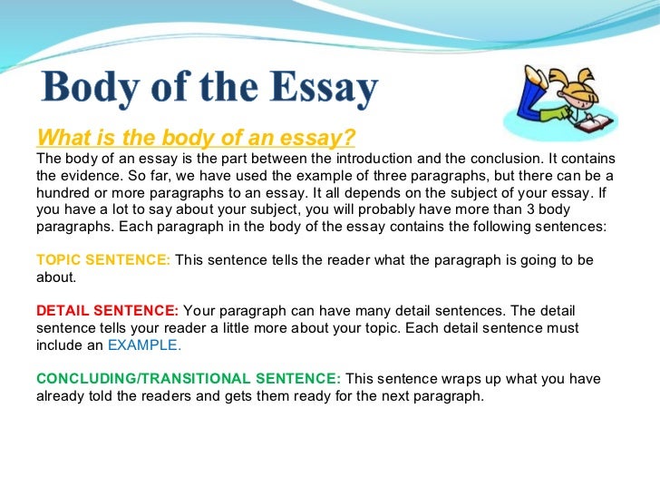 Introducing the topic essay writing