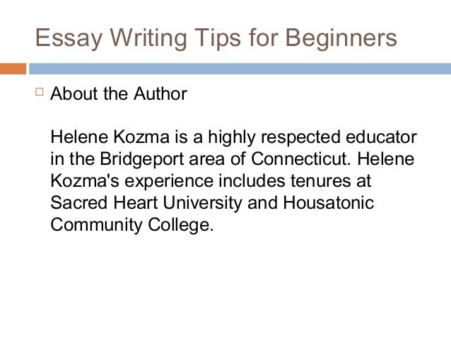 writing essays for dummies