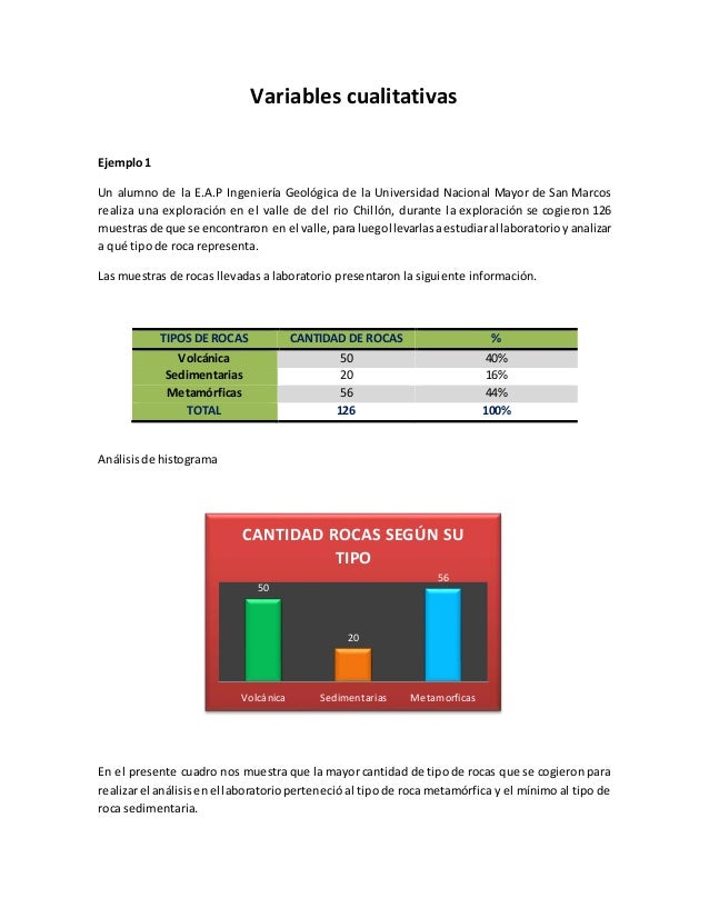 VARIABLE CUANTITATIVA variable cuantitativa: