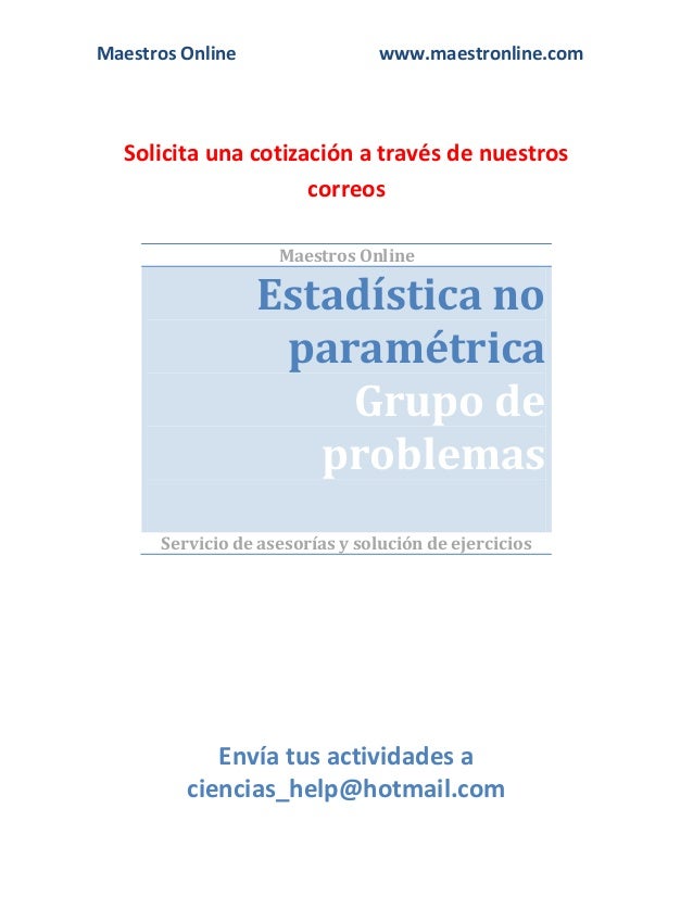 ESTADISTICA PARAMETRICAS estadistica parametricas: