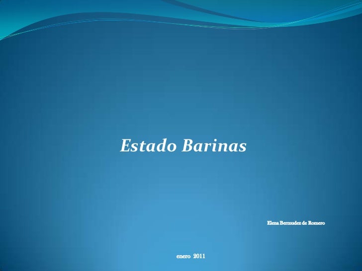 ESTADO BARINAS estado barinas:
