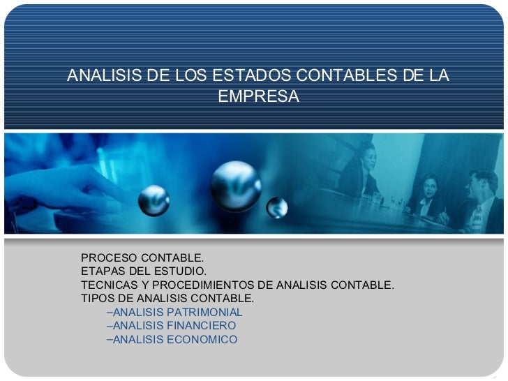 ESTADOS CONTABLES estados contables: