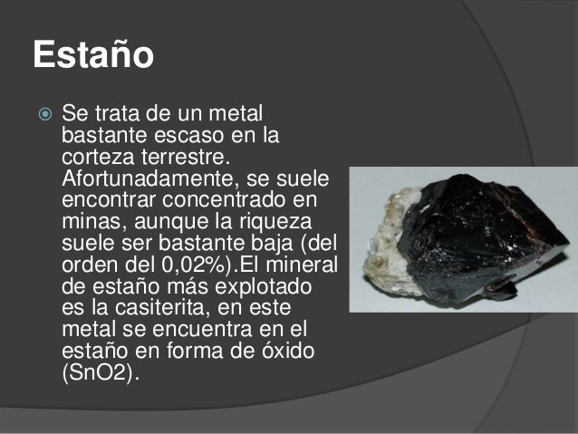 Estaño diapositivas
