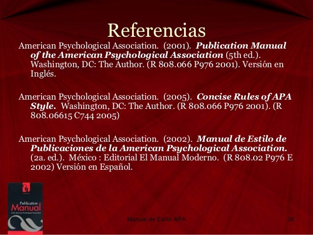 publication apa of manual edition 5th