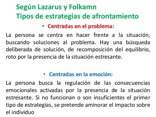 Estilos y estrategias de afrontamiento
