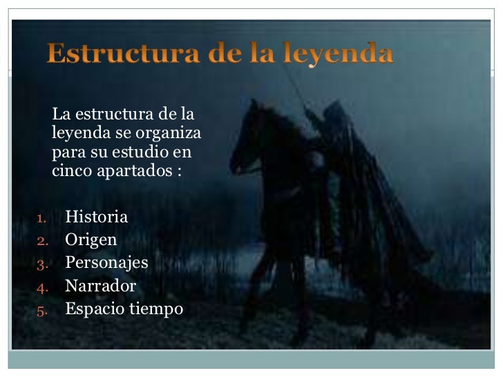Estructura de la leyenda