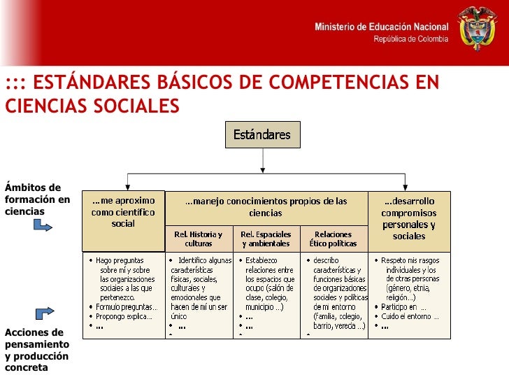 Estructura de los estándares