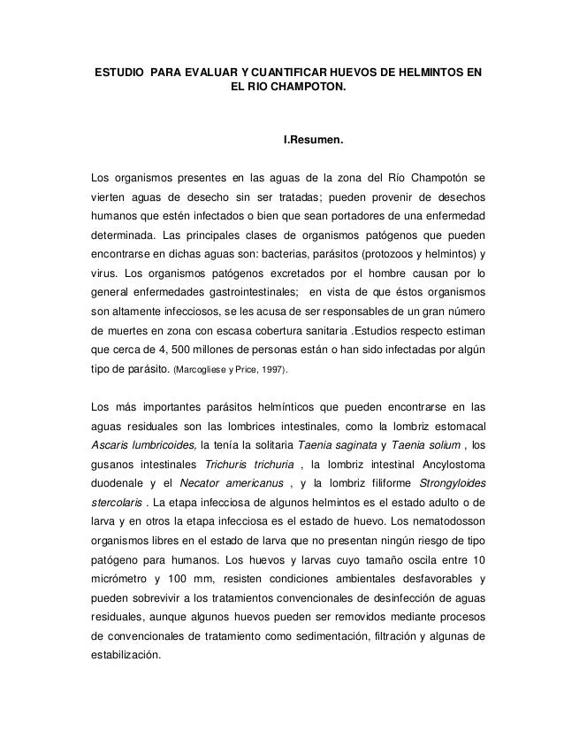 Las lombrices en el estómago y la vesícula biliar