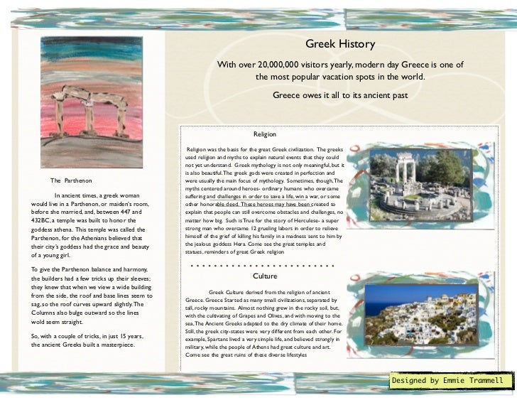 travel brochure project