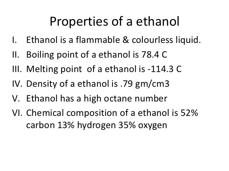 Ethanol as a transportation fuel
