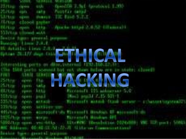 Ethical hacking ppt download