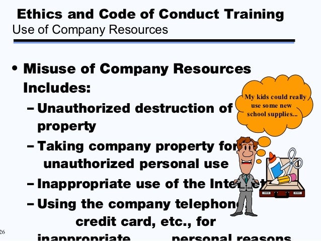 Misuse Of Company Property Misuse Of Company Property
