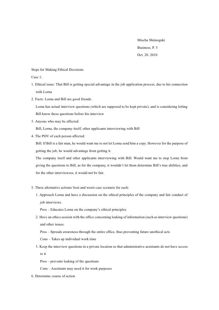 Case Study Collection | Ethics Education Library