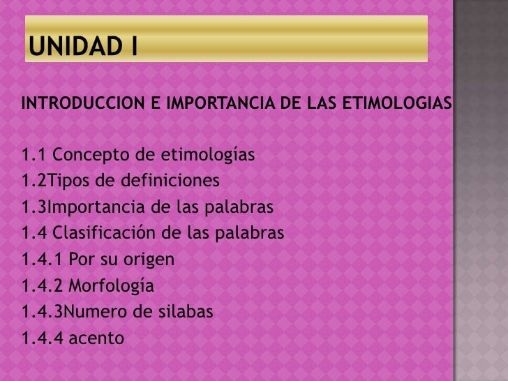 Etimologias