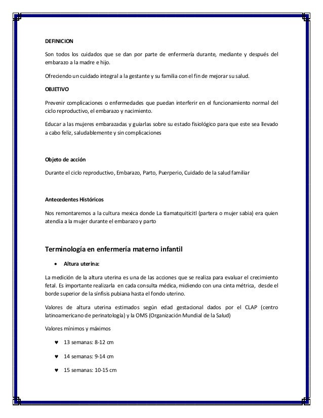 Etimologias materno infantil Etimologias materno infantil