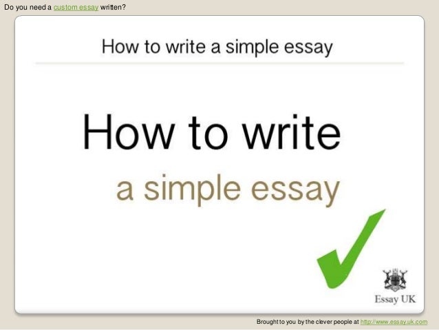 How to Write an Example Essay