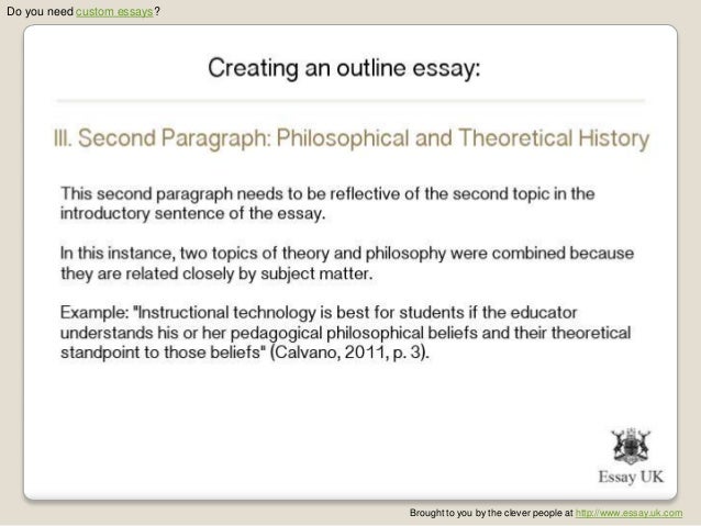 creating an outline for an essay