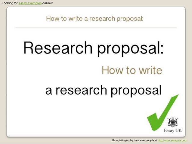 Research proposal management example