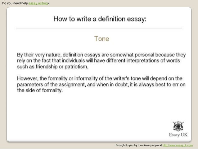 Suggestions definition essay