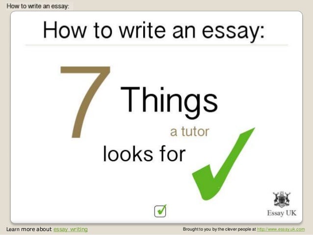 Essay writing tutors