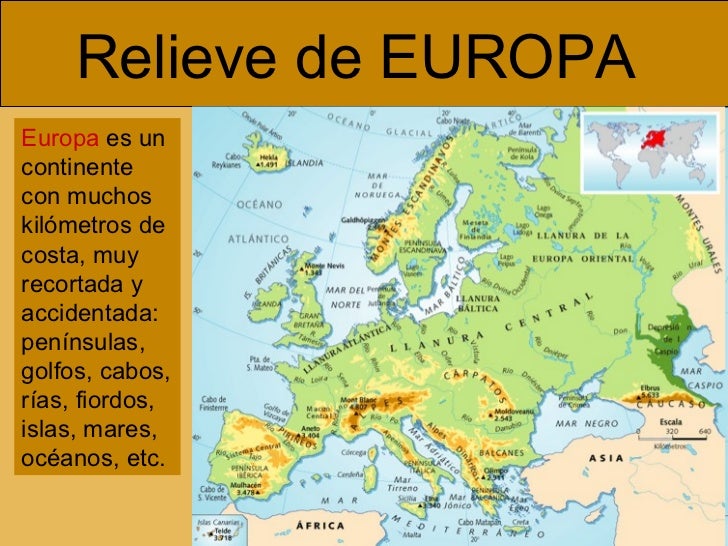 Geografía : Continente Europeo