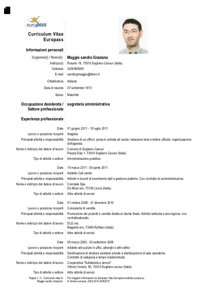 Europass Cv Europass Cv
