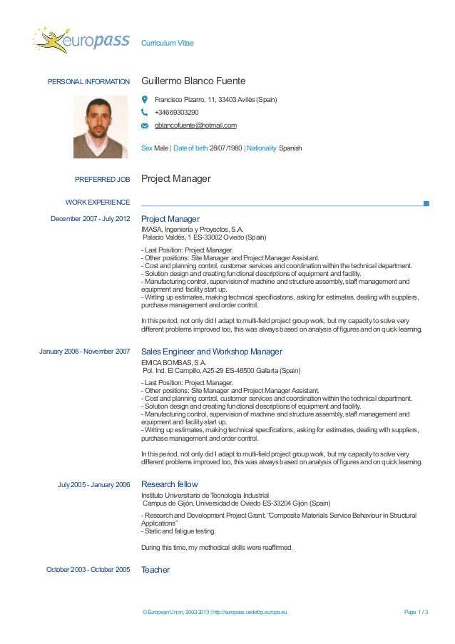 curriculum vitae english computer skills