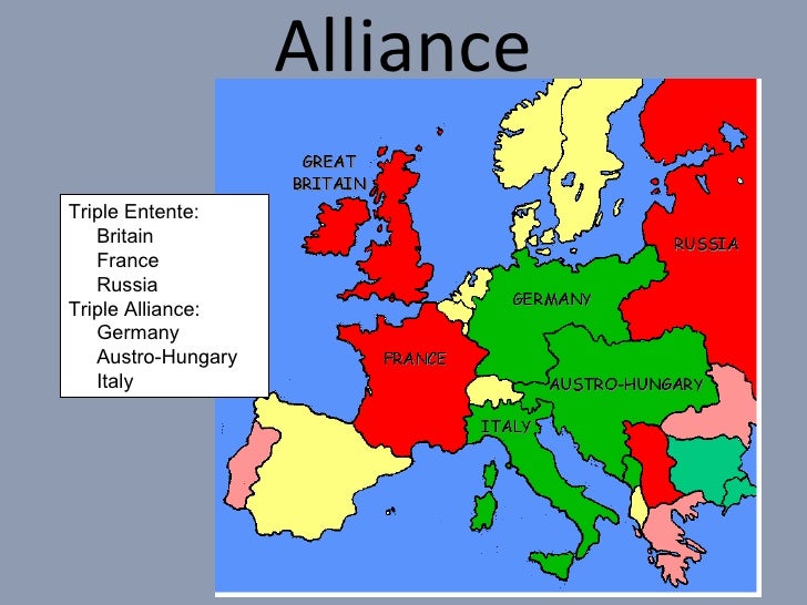 Alliances   world war i   alpha history