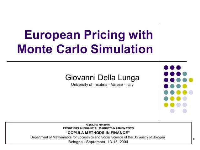 european option monte carlo